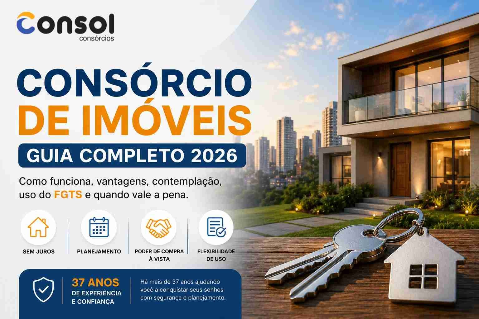 Casa própria, nova adquirida por consórcio imobiliário