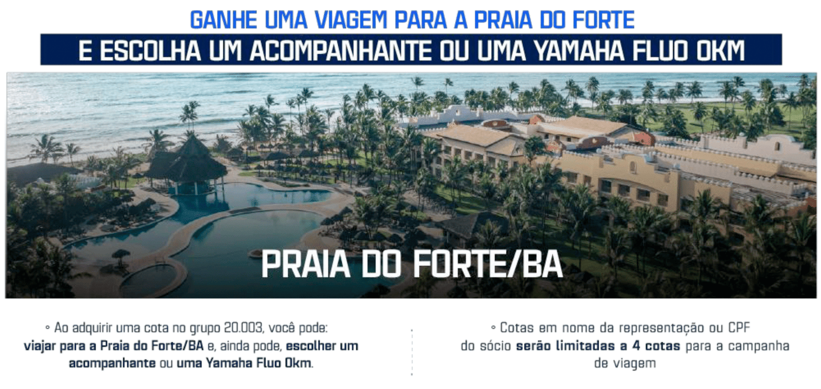 Promoção Yamaha grupo caminhão